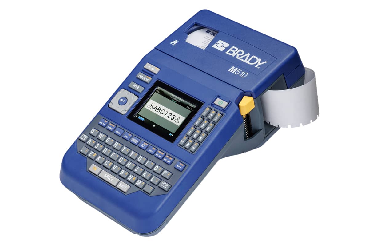 The M510 Brady portable printer.
